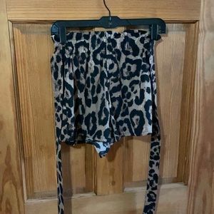shein tie shorts